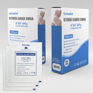 EchoAid Medical Surgical Cotton Absorbent Noonwowen Gauze Sterile Gauze Swab
