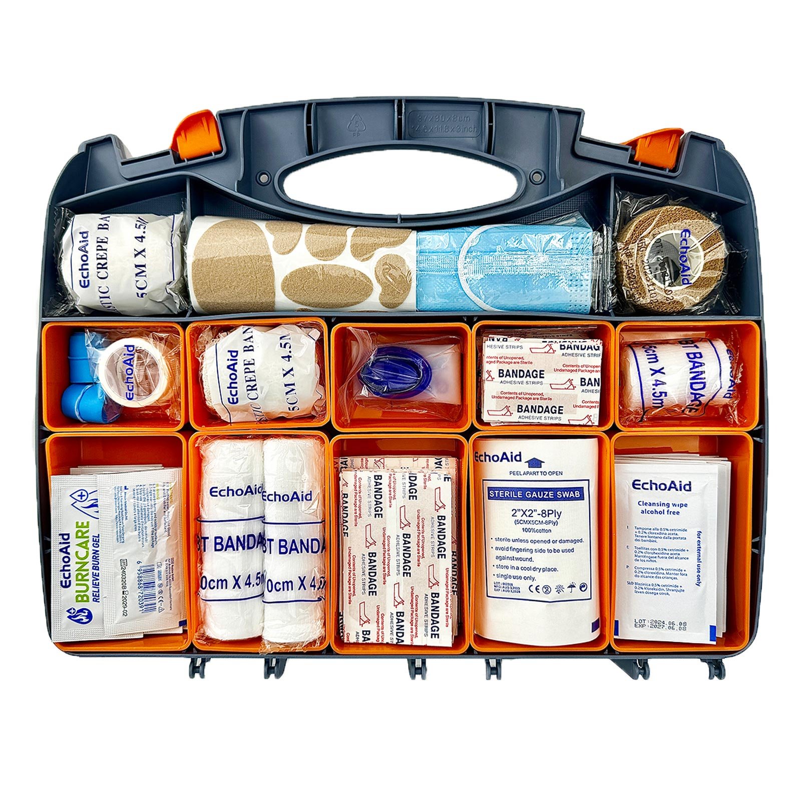 EchoAid Professional 500 Piece Emergency First Aid Kit for Home, Car, Travel, Camping, Truck, Hiking, Sports, Office, Vehicle & Outdoor Emergencies - Emergency Medical Kit, Large First Aid Kit Survival - Image 8