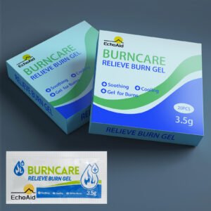 EchoAid Medical Burn Care Gel, 3.5 g Soothing First Aid Burn Cream for Instant Cooling Relief on Minor Burns, Sunburns & Scalds